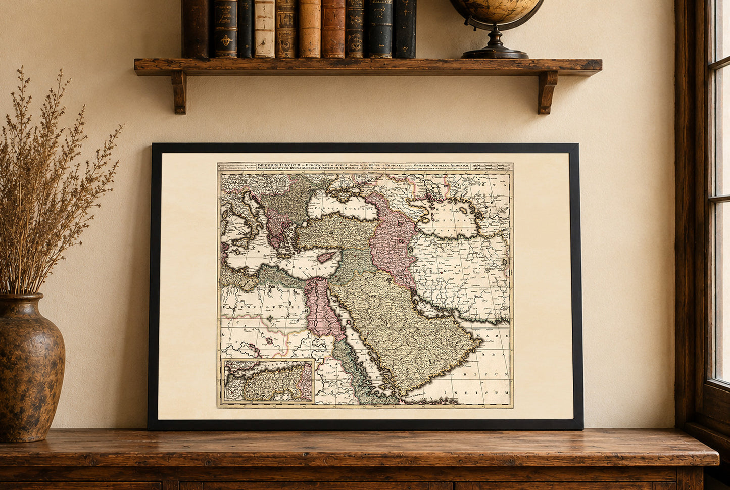 1740 Ottoman Empire - 18th Century Historical Wall Map