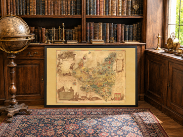 Poland Map 1938 Print - ‘Poloniae’ Pictorial Map by Tadeusz Lipski & Eliasz Kanarek | Vintage World’s Fair Wall Art