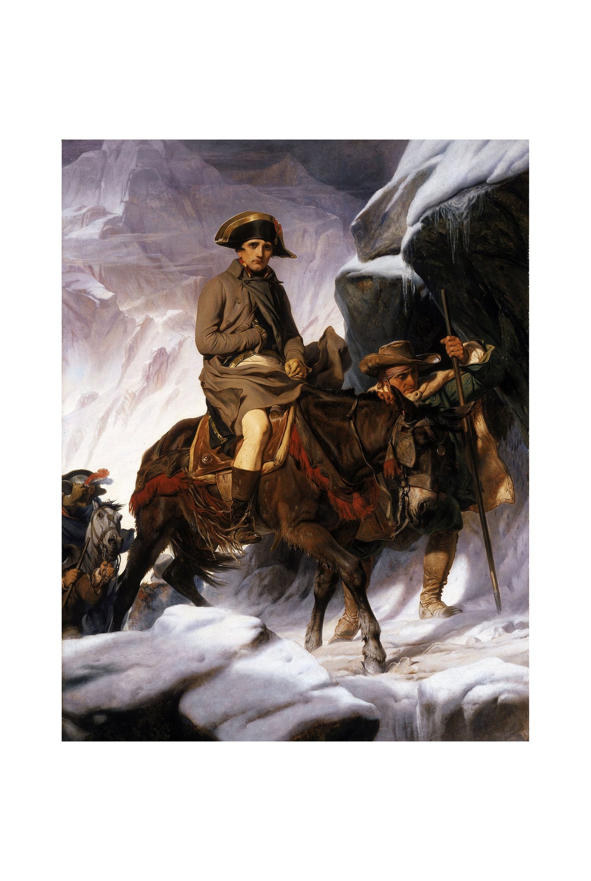 Bonaparte Franchissant les Alpes 1850 - Paul Delaroche - Napoléon Bonaparte - Affiche Peinture Historique