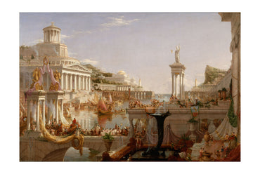 Plakat The Course of Empire: Consummation - Thomas Cole Klasyczna Dekoracja Ścienna Imperium