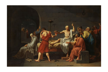 Śmierć Sokratesa 1787 - Jacques-Louis David - Starożytna Grecja - Historyczny Plakat z Obrazem