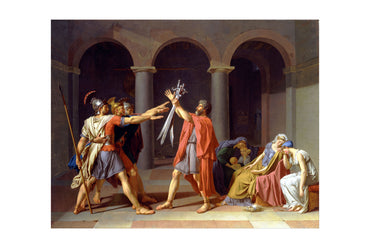 Przysięga Horacjuszy 1784 - Jacques-Louis David - Starożytny Rzym - Historyczny Plakat z Obrazem