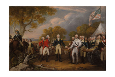 Kapitulacja Generała Burgoyne'a 1821 - John Trumbull - Wojna o Niepodległość USA - Historyczny Plakat z Obrazem