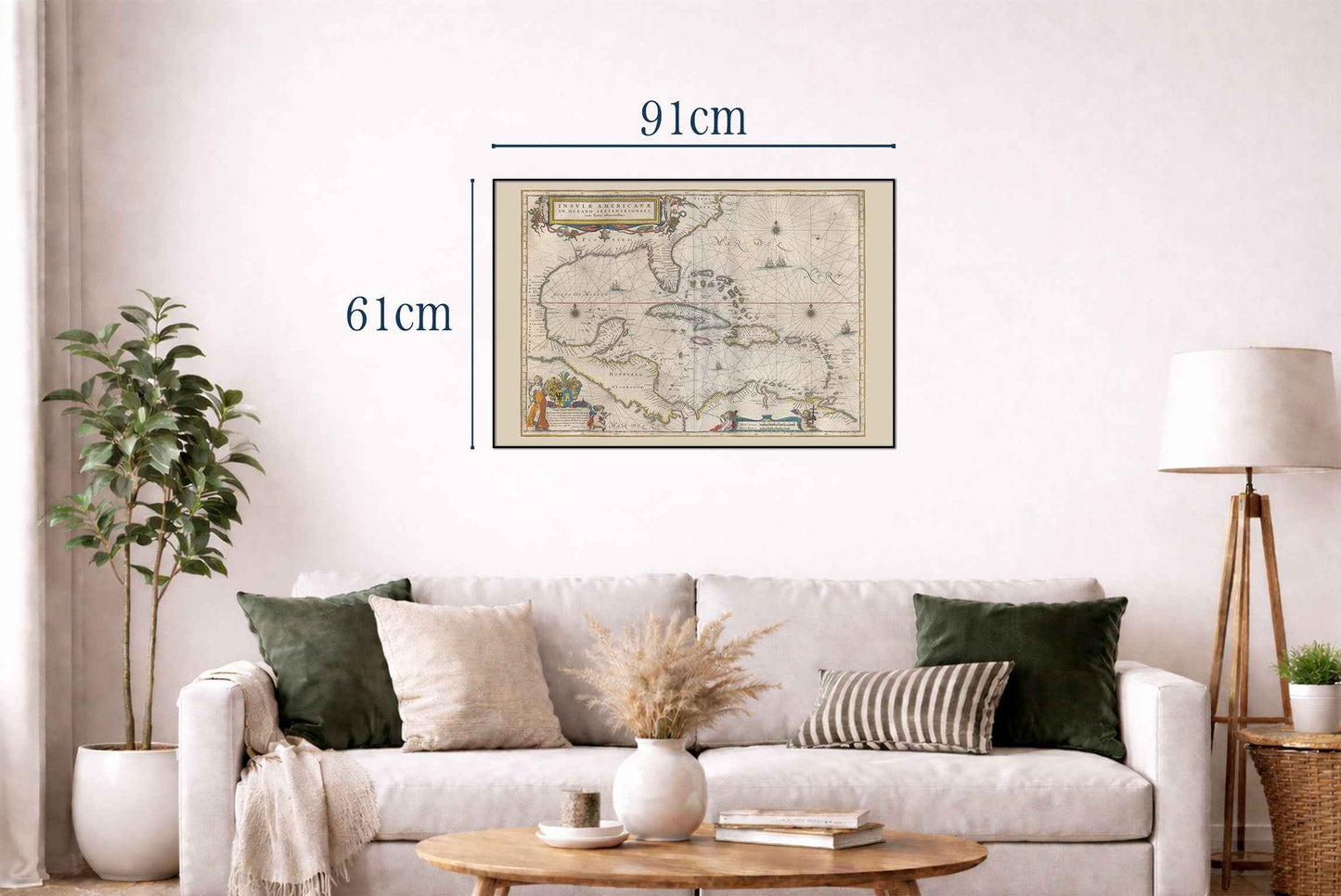 1662 Caribbean Map Poster - Insvlae Americanae Atlas Maior - Strategy Maps