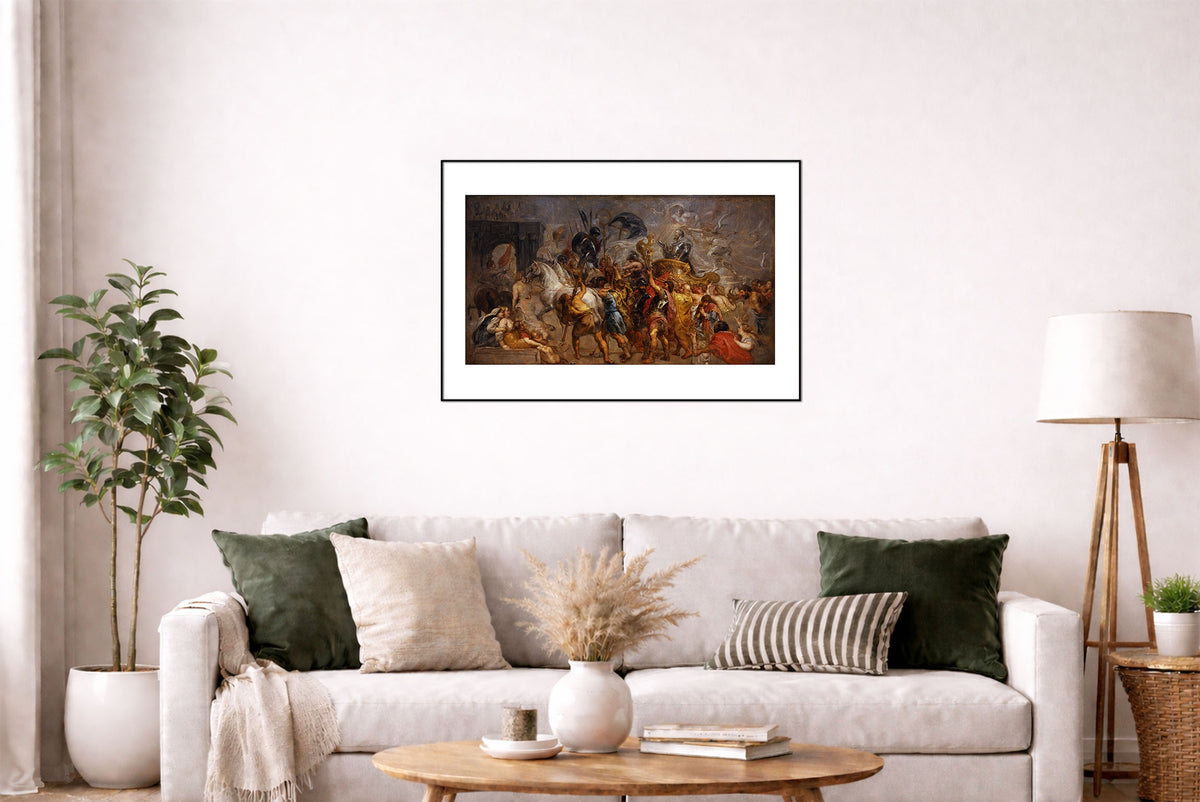 La Ronde de Nuit 1642 - Rembrandt van Rijn - Âge d'Or Néerlandais - Affiche Peinture Historique
