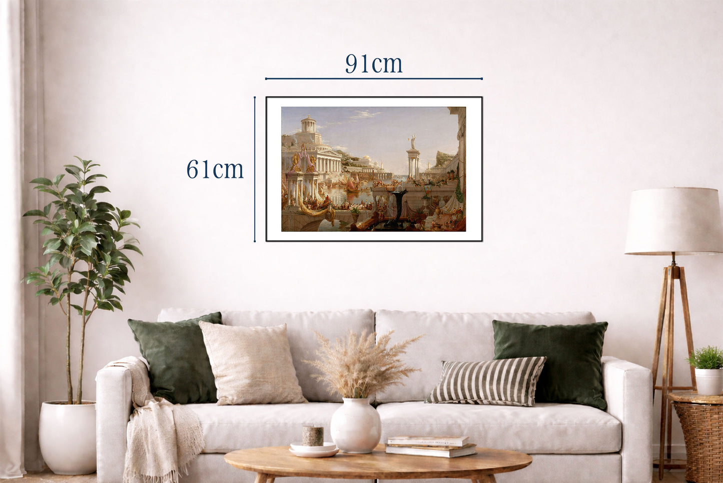Plakat The Course of Empire: Consummation - Thomas Cole Klasyczna Dekoracja Ścienna Imperium