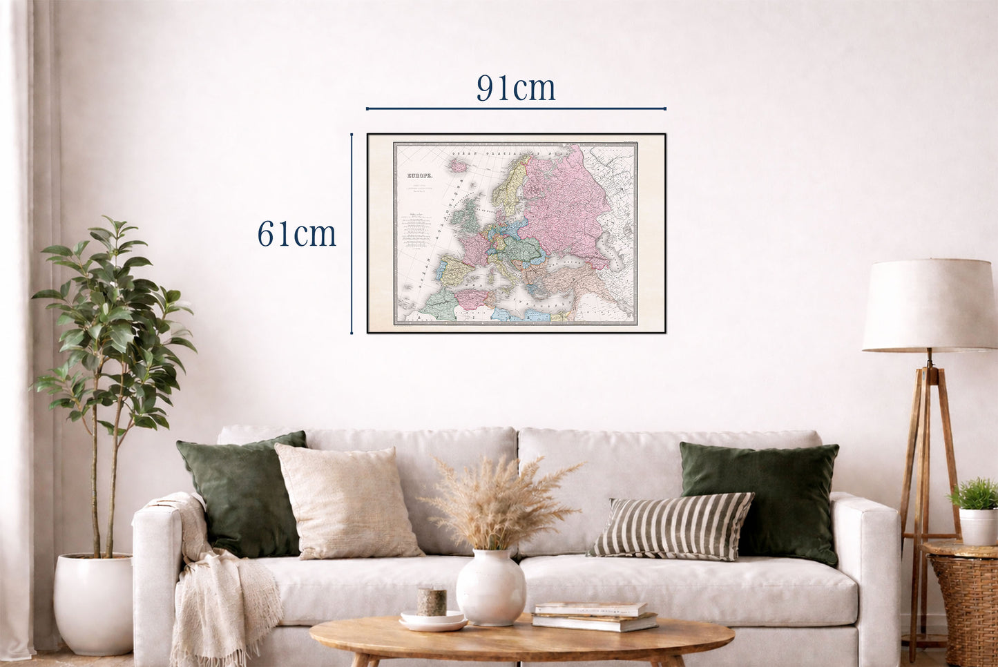 Europa 1862 – mapa historyczna z epoki nacjonalizmu