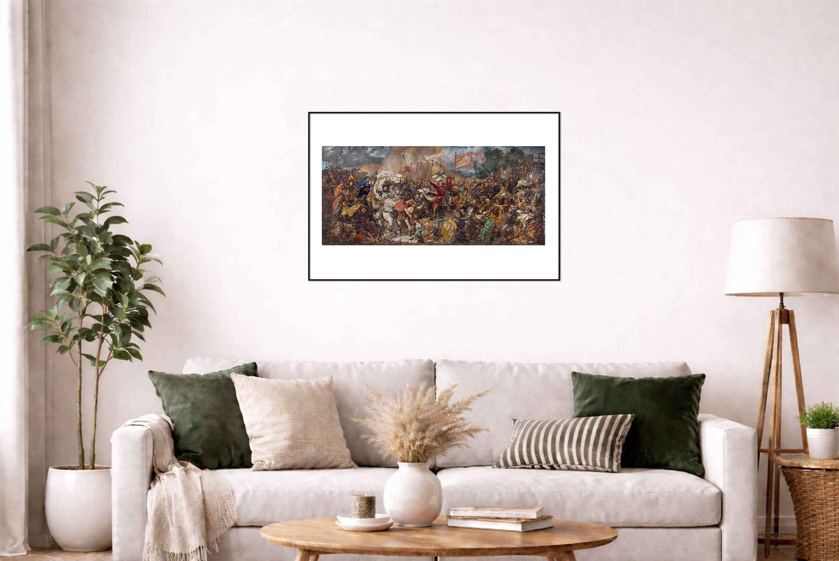 Battle of Grunwald Poster - Jan Matejko 1878, Polish History Painting Wall Art