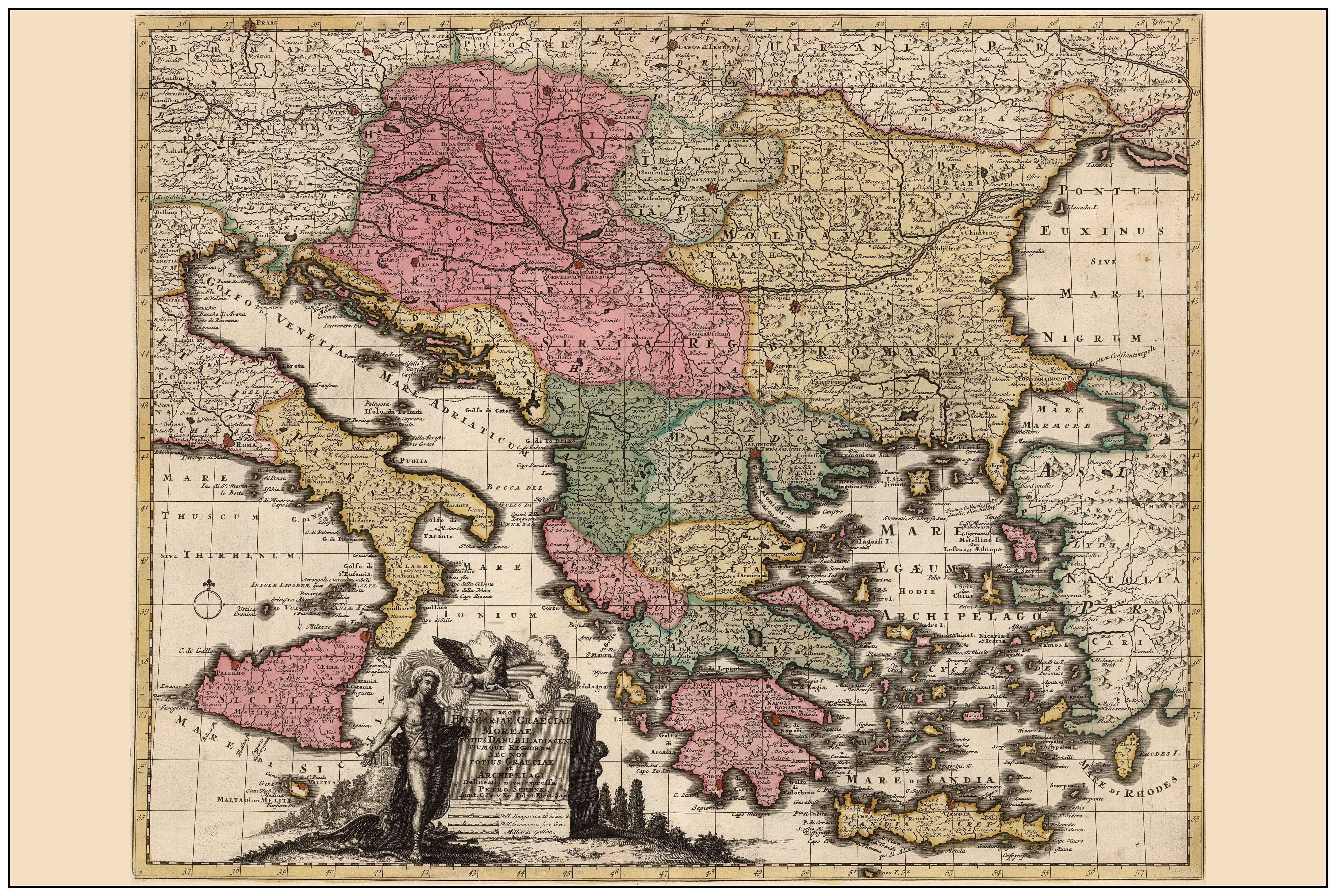 Balkan Peninsula 1740 – Historical Map of Southeast Europe - Strategy Maps