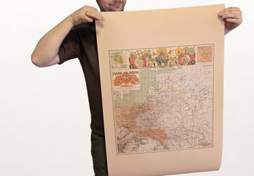 15th Century Poland Map Poster - Vintage Polish–Lithuanian Commonwealth Wall Art