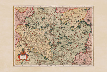 1623 Polonia Et Silesia Map - Vintage Atlas Map of Poland & Silesia
