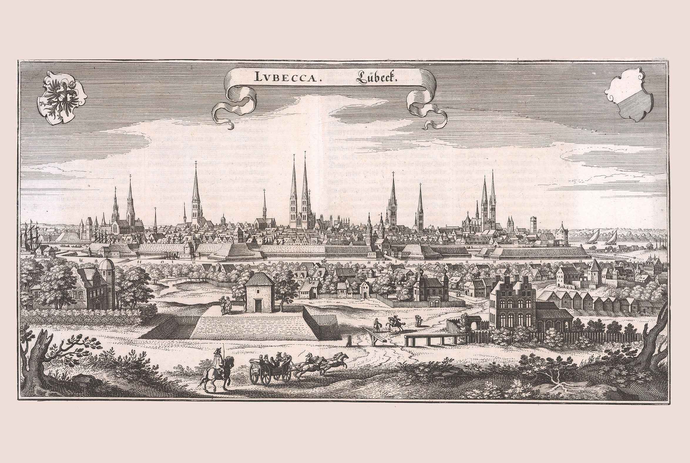 1653 Lübeck Map Poster - Detailed Panoramic City Plan with Hanseatic Architecture - Strategy Maps