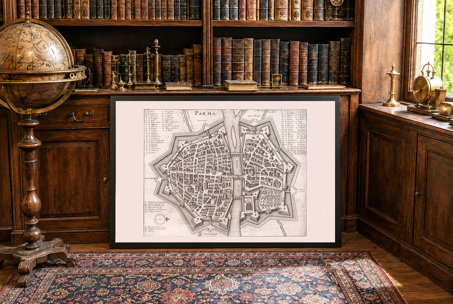1688 Parma Map Poster - Early Modern City Plan with Detailed Urban Layout
