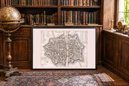 1688 Parma Map Poster - Early Modern City Plan with Detailed Urban Layout