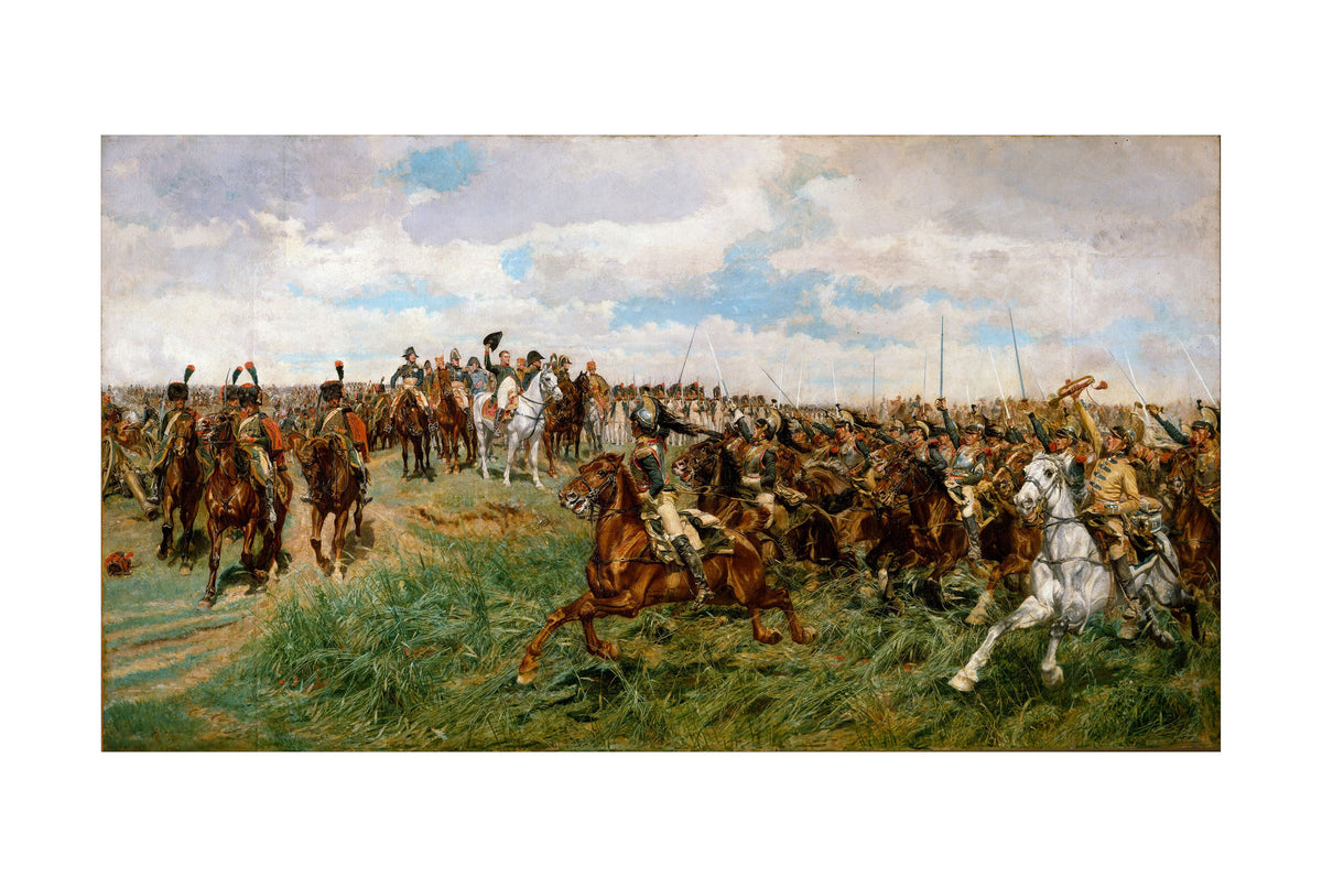 1807, Friedland - Ernest Meissonier - Napoleon Bonaparte i Wojny Napoleońskie - Historyczny Plakat z Obrazem