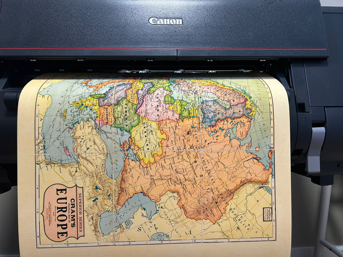 1925 Europe - Historical Wall Map of the Interwar Period
