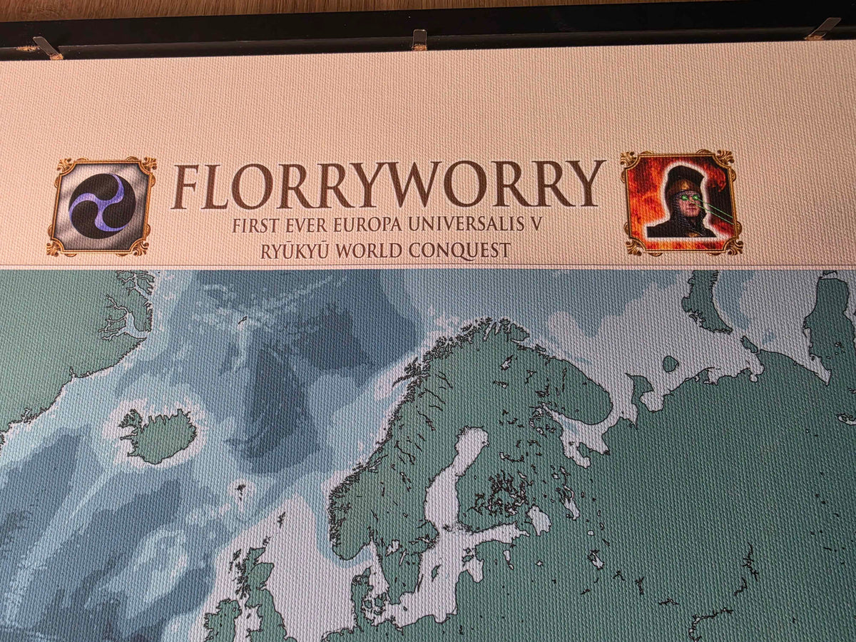 Rekord od Florryworry - Three Mountains | Europa Universalis V - Plakat z Mapą