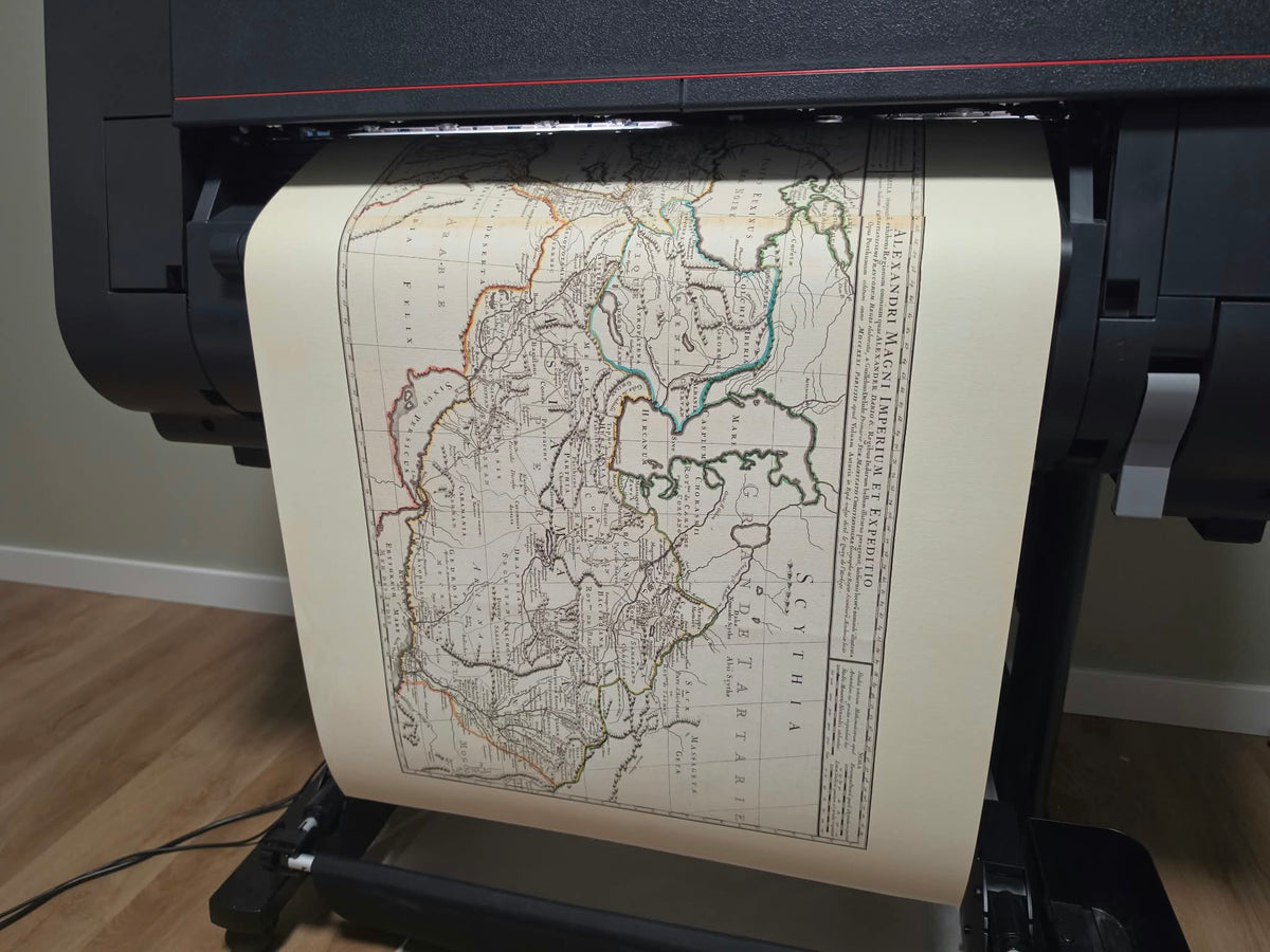 Alexander the Great Empire Map Print - Ancient Campaigns & Expanding Territories Illustration