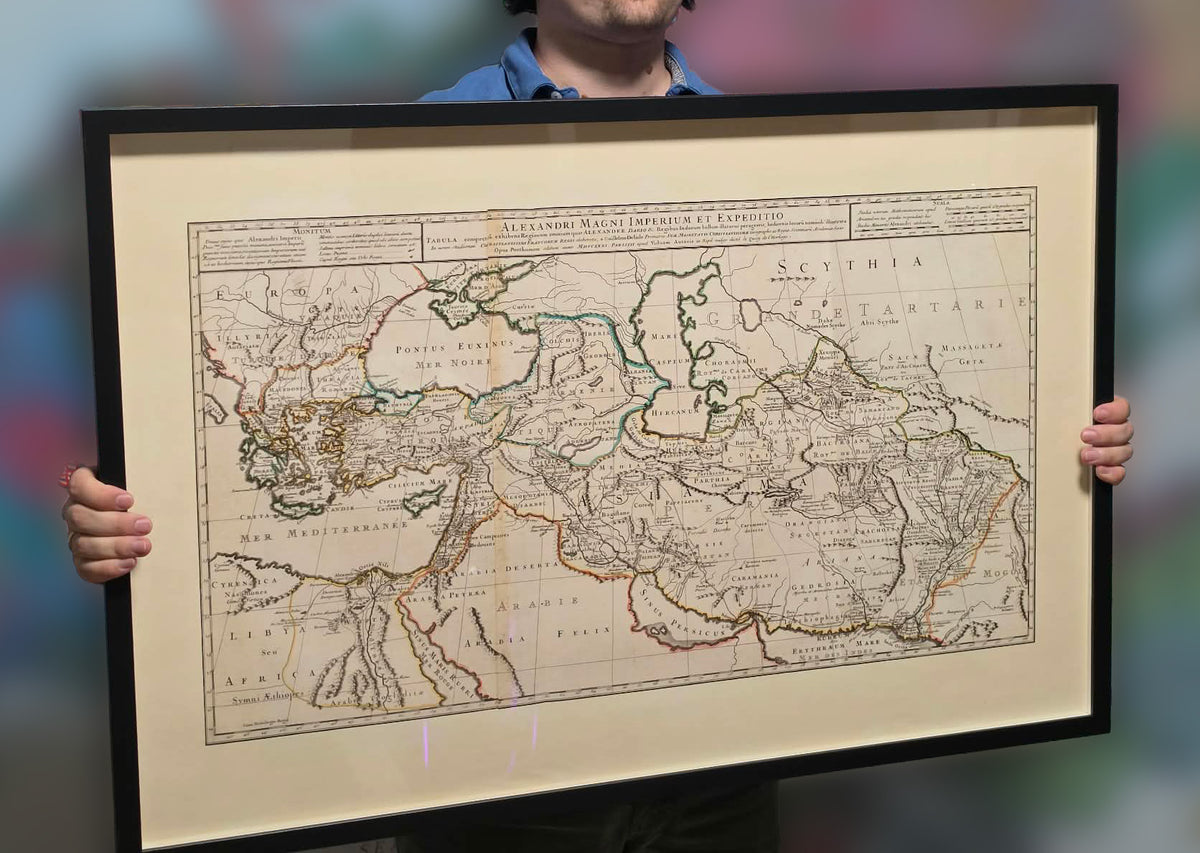 Alexander the Great Empire Map Print - Ancient Campaigns & Expanding Territories Illustration