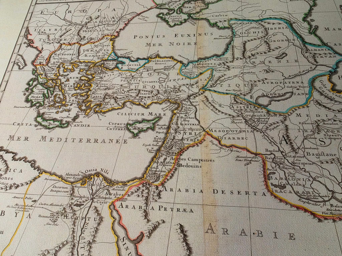 Alexander the Great Empire Map Print - Ancient Campaigns & Expanding Territories Illustration