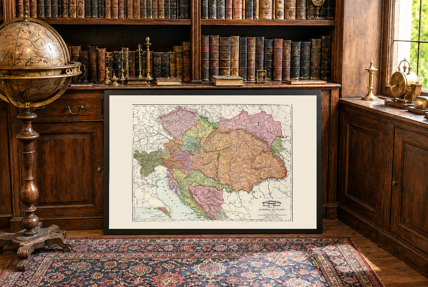Austro-Węgry 1897 - Mapa historyczna podwójnej monarchii