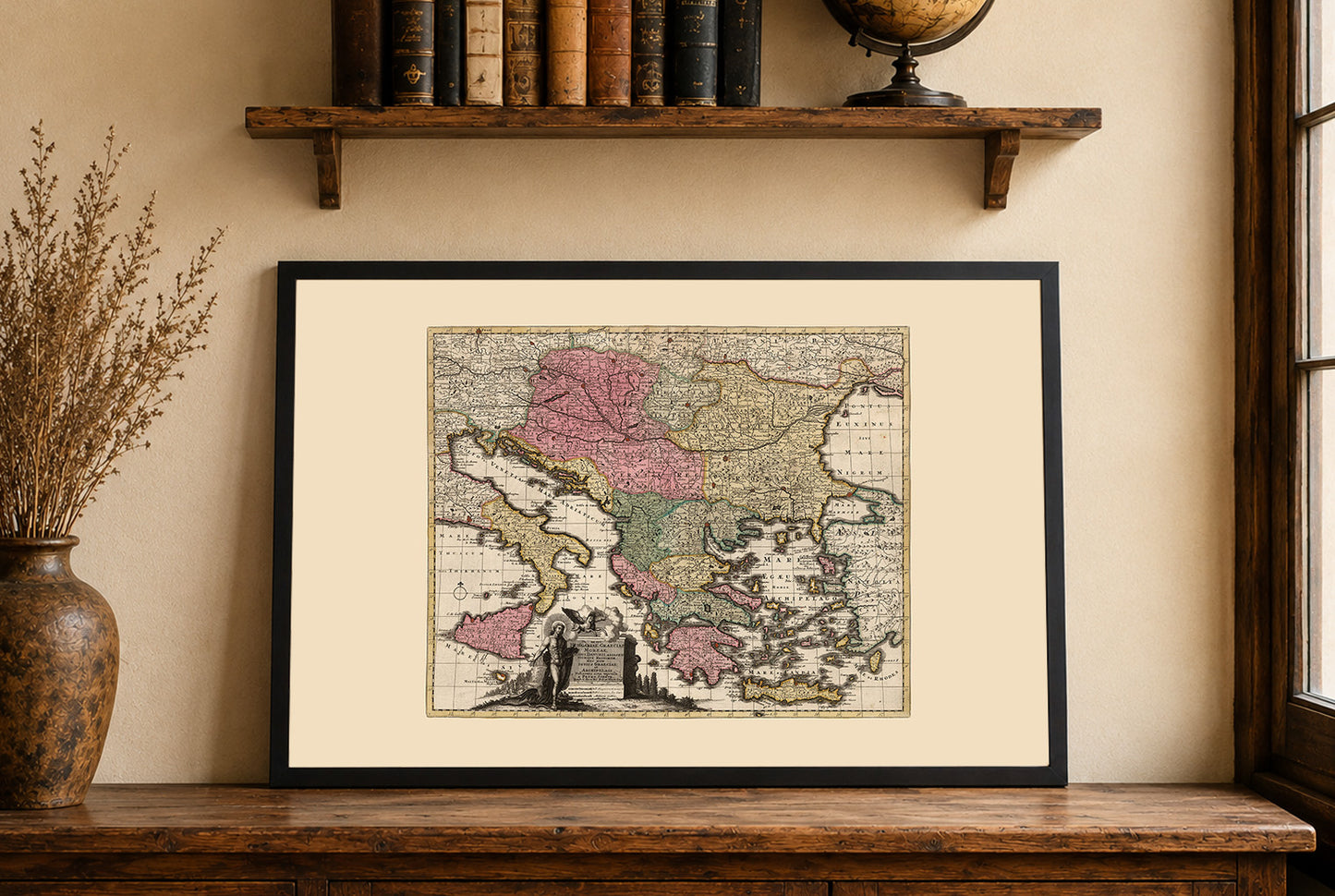 Półwysep Bałkański 1740 – Mapa historyczna Europy Południowo-Wschodniej