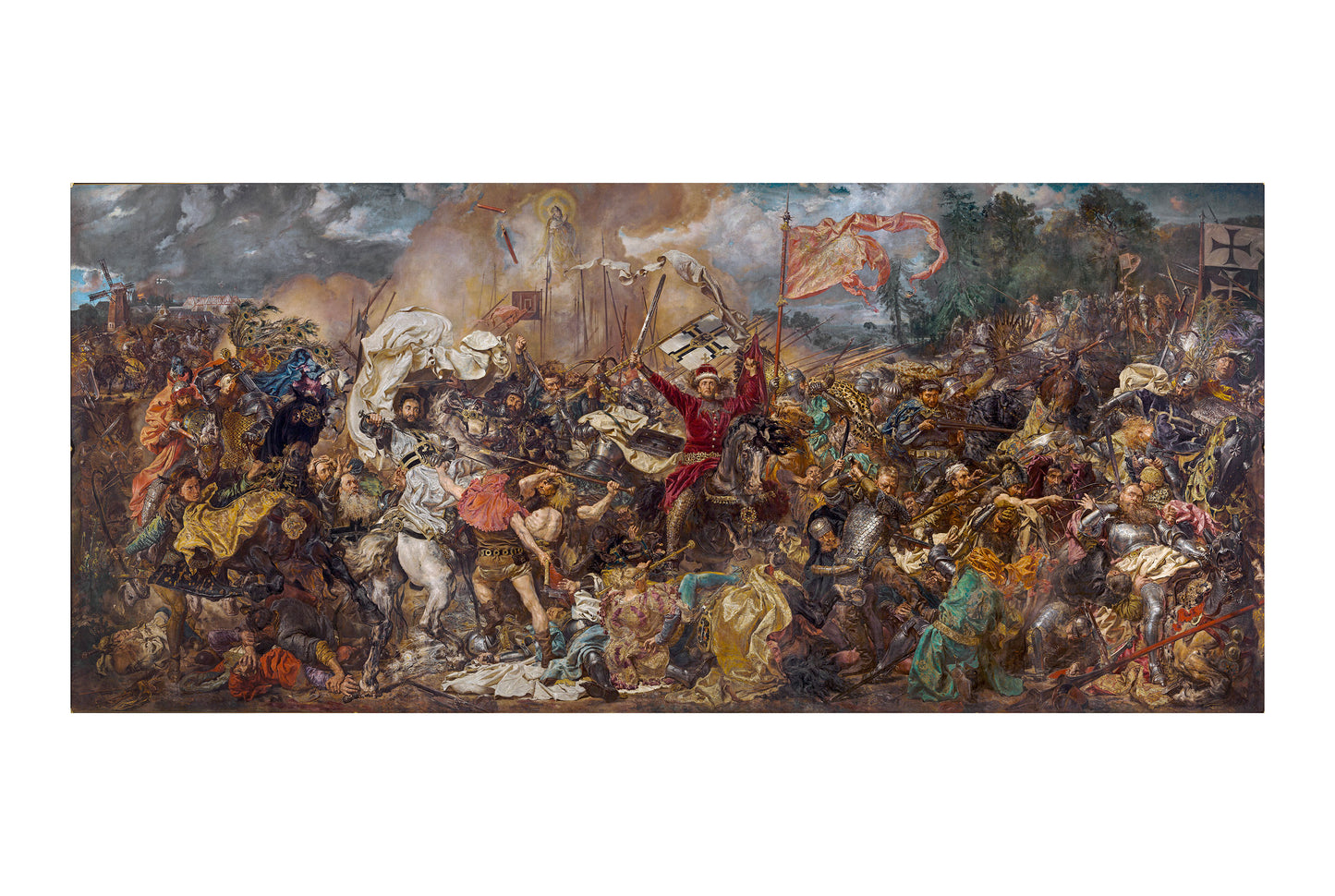 Bitwa pod Grunwaldem - Plakat Jana Matejki, 1878, Historyczne Malarstwo Polski