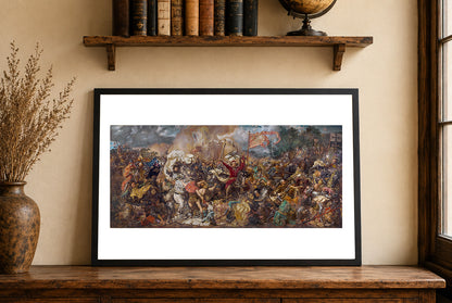 Bitwa pod Grunwaldem - Plakat Jana Matejki, 1878, Historyczne Malarstwo Polski