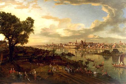 Plakat Bellotto Widok Warszawy od strony Pragi - Vintage Dekoracja Ścienna Warszawy