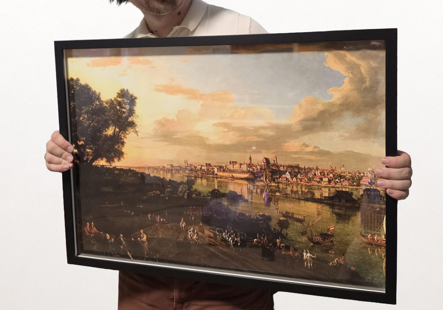Plakat Bellotto Widok Warszawy od strony Pragi - Vintage Dekoracja Ścienna Warszawy
