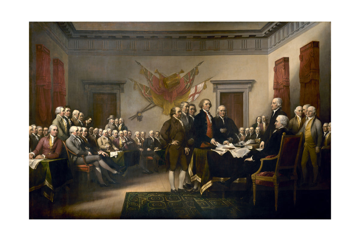 Deklaracja Niepodległości USA 1819 - John Trumbull - Historyczny Plakat z Obrazem