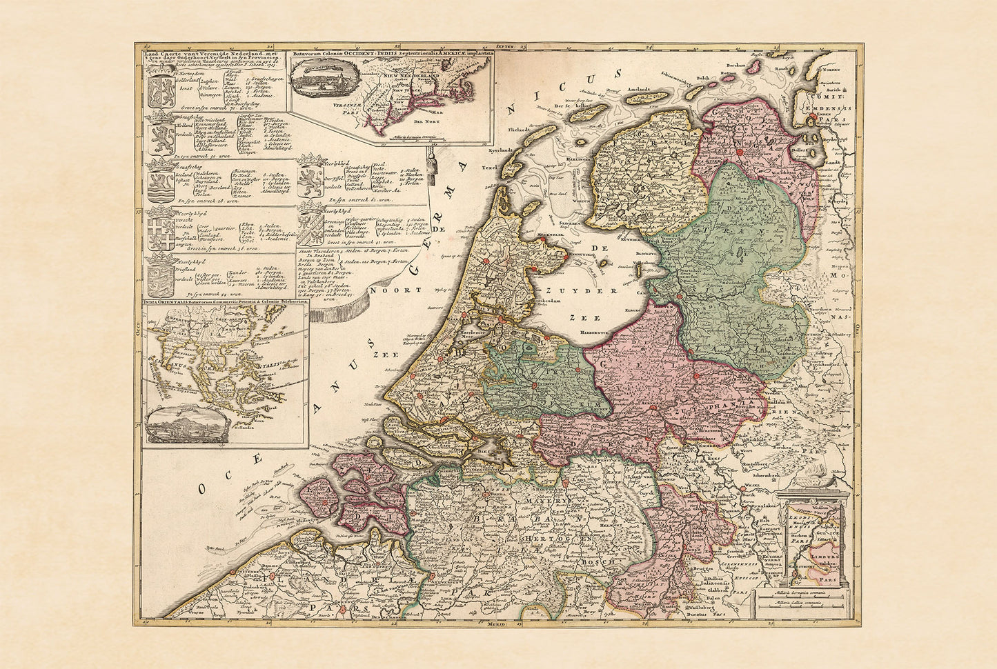 Dutch Republic 1740 - Historical Netherlands Map