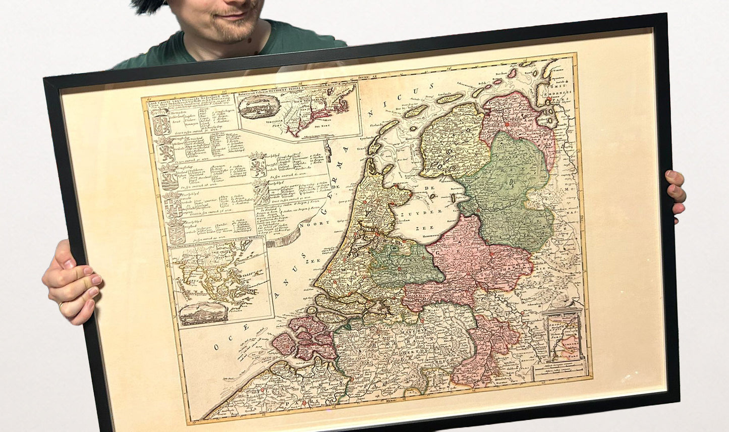 Dutch Republic 1740 - Historical Netherlands Map