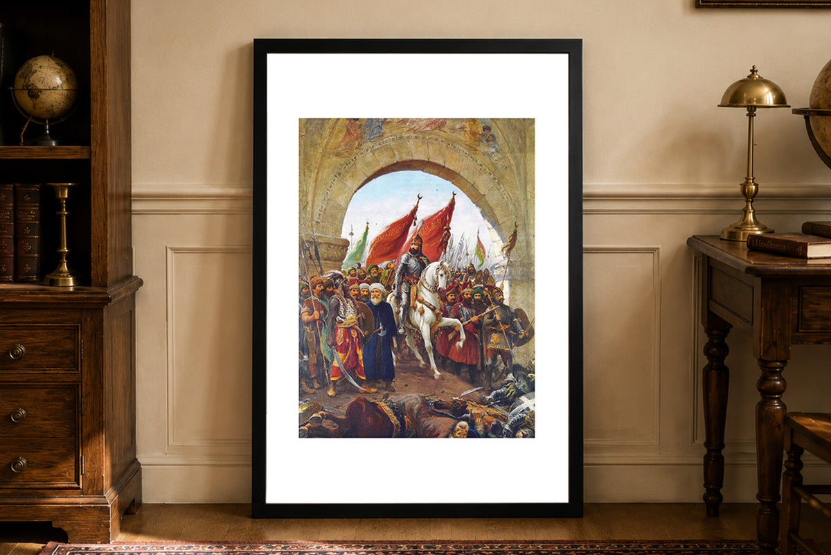 Wjazd Mehmeda II do Konstantynopola 1903 - Fausto Zonaro - Imperium Osmańskie - Historyczny Plakat z Obrazem