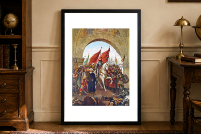 Wjazd Mehmeda II do Konstantynopola 1903 - Fausto Zonaro - Imperium Osmańskie - Historyczny Plakat z Obrazem