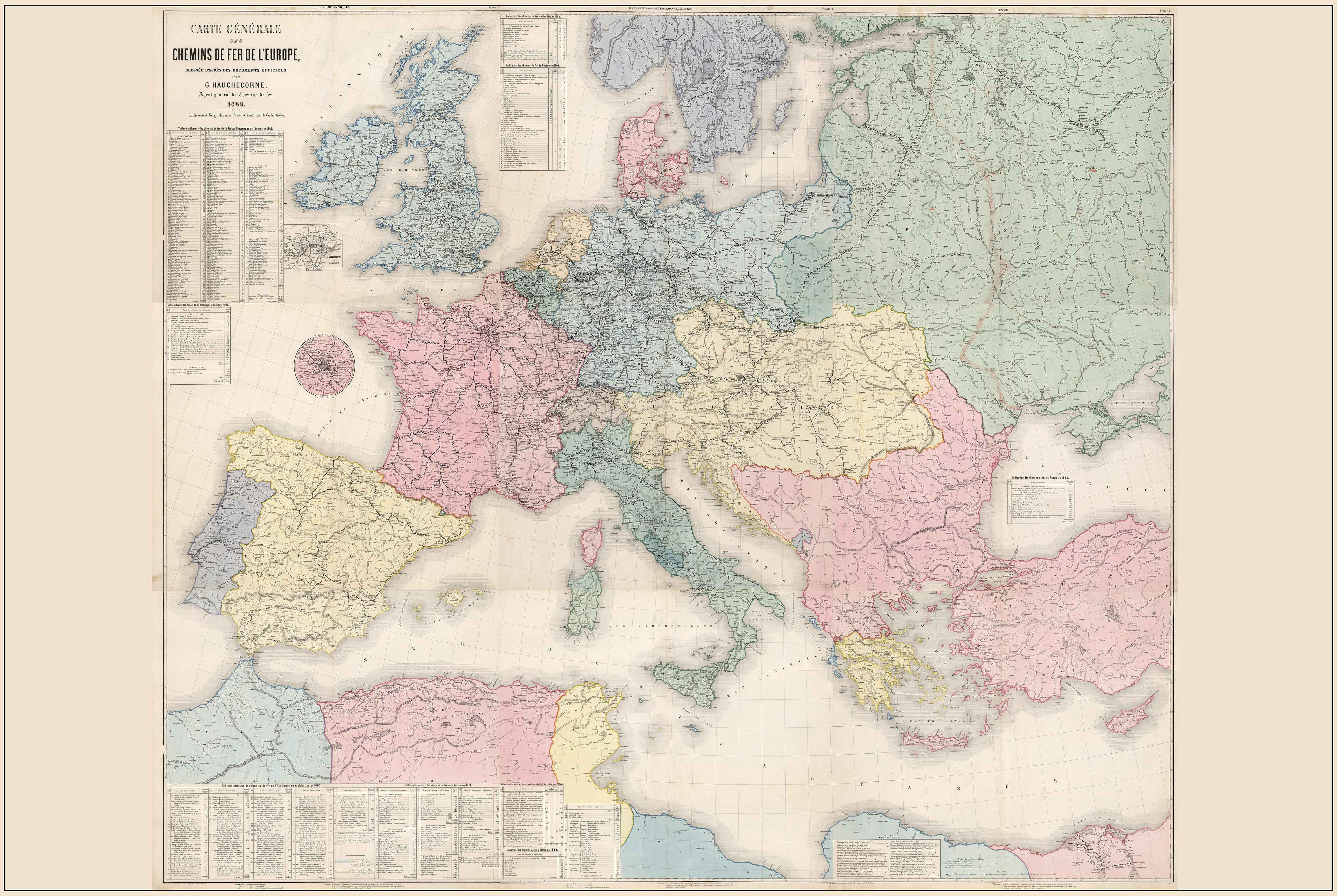 Europe 1863 - Historical Map of 19th Century Europe - Strategy Maps