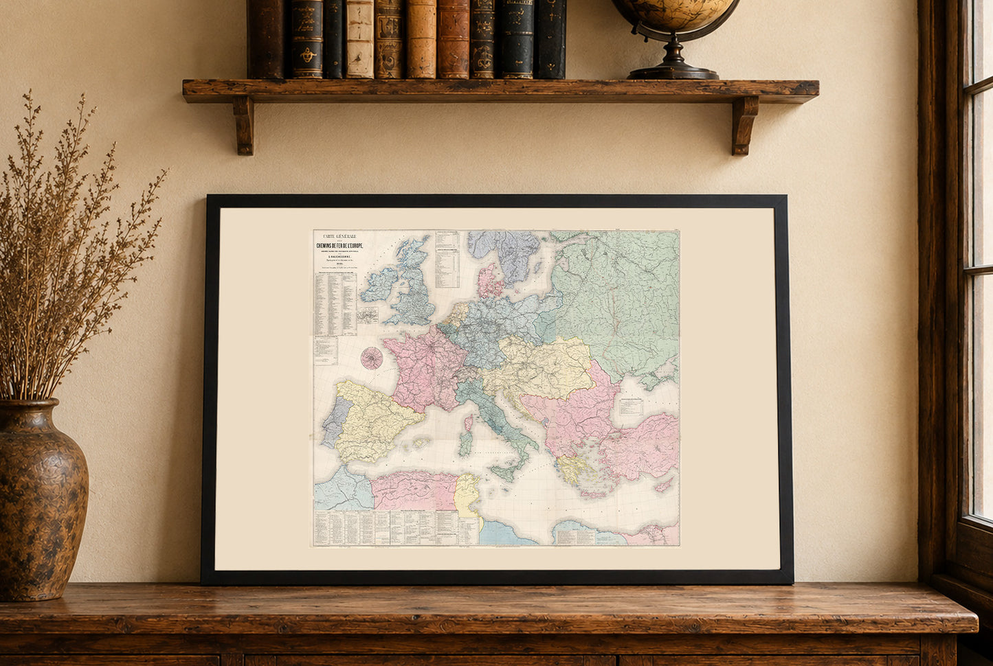 Europe 1863 - Historical Map of 19th Century Europe