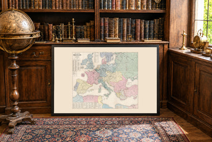 Europe 1863 - Historical Map of 19th Century Europe