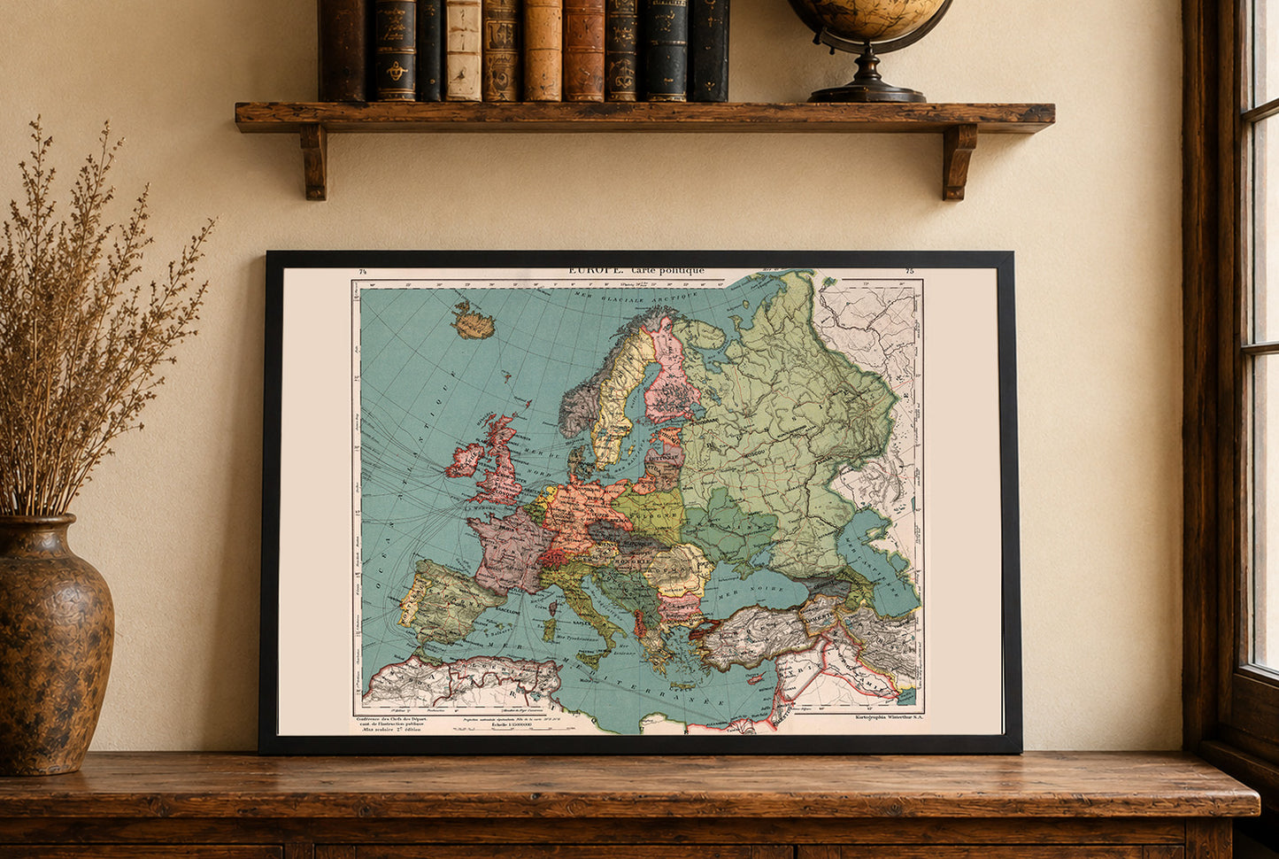 Europe 1921 - Post-World War I Historical Map
