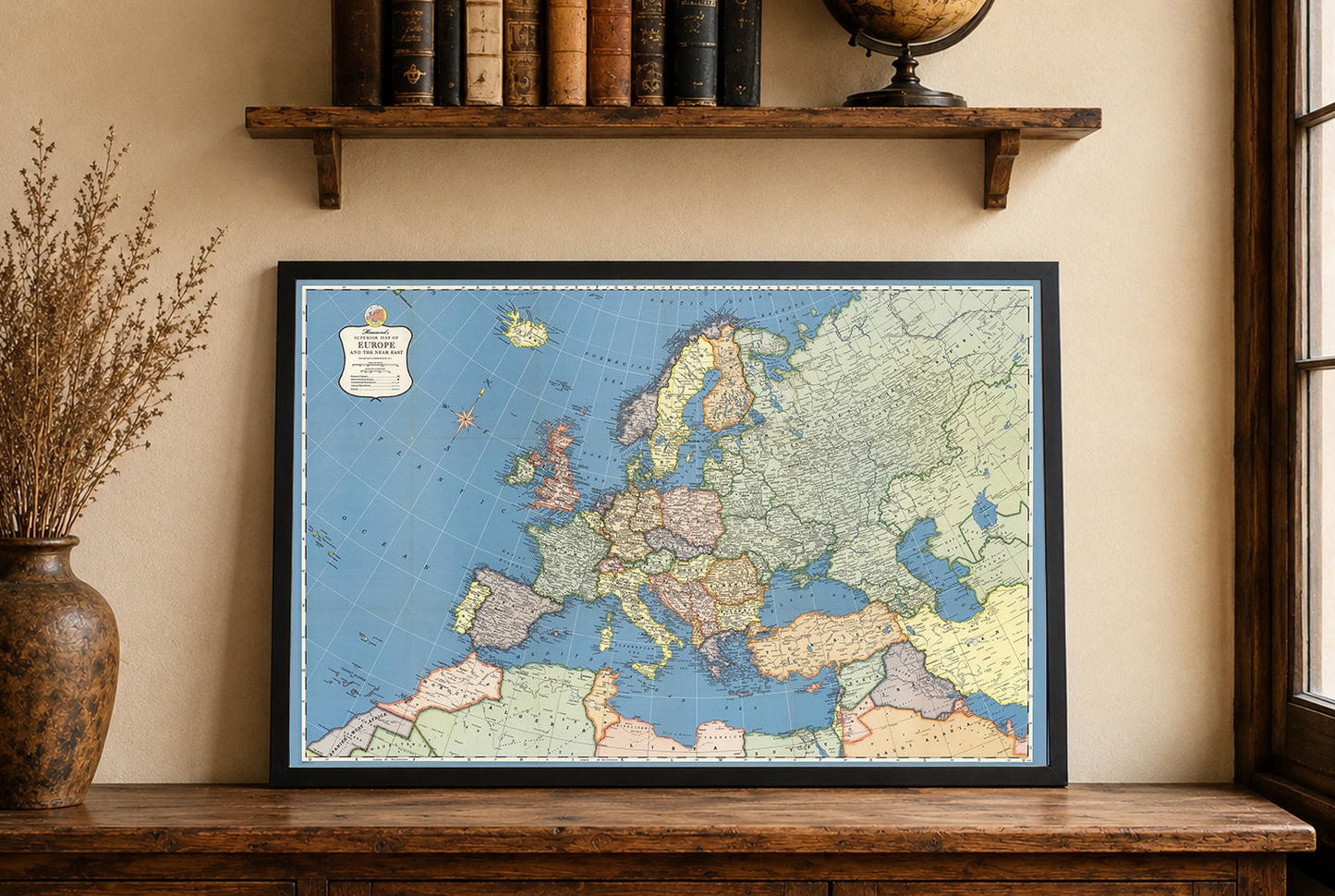 Europe 1957 - Historical Map of Cold War Europe
