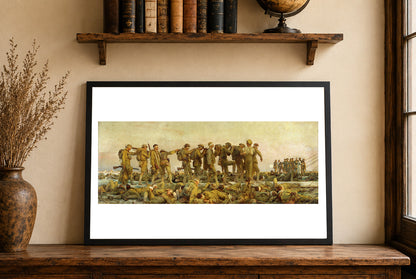 Zagazowani 1919 - John Singer Sargent - I Wojna Światowa i Atak Gazowy - Historyczny Plakat z Obrazem