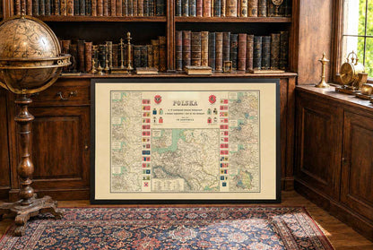 History of Poland Map Poster - 10 Historical Maps from Mieszko I to the Duchy of Warsaw