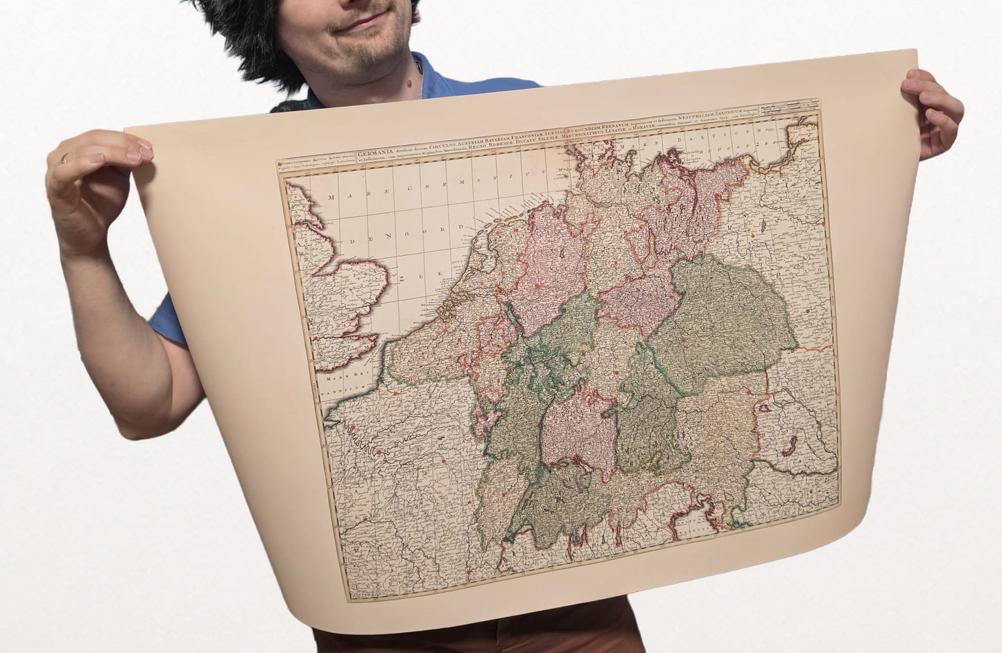 Holy Roman Empire 1740 – Historical Map of Central Europe