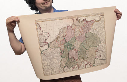 Holy Roman Empire 1740 – Historical Map of Central Europe