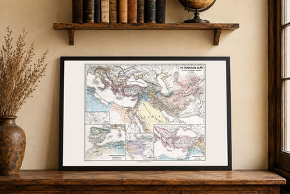 Islamische Welt 945–1055 - Karte der Buyiden, Fatimiden und Abbasiden