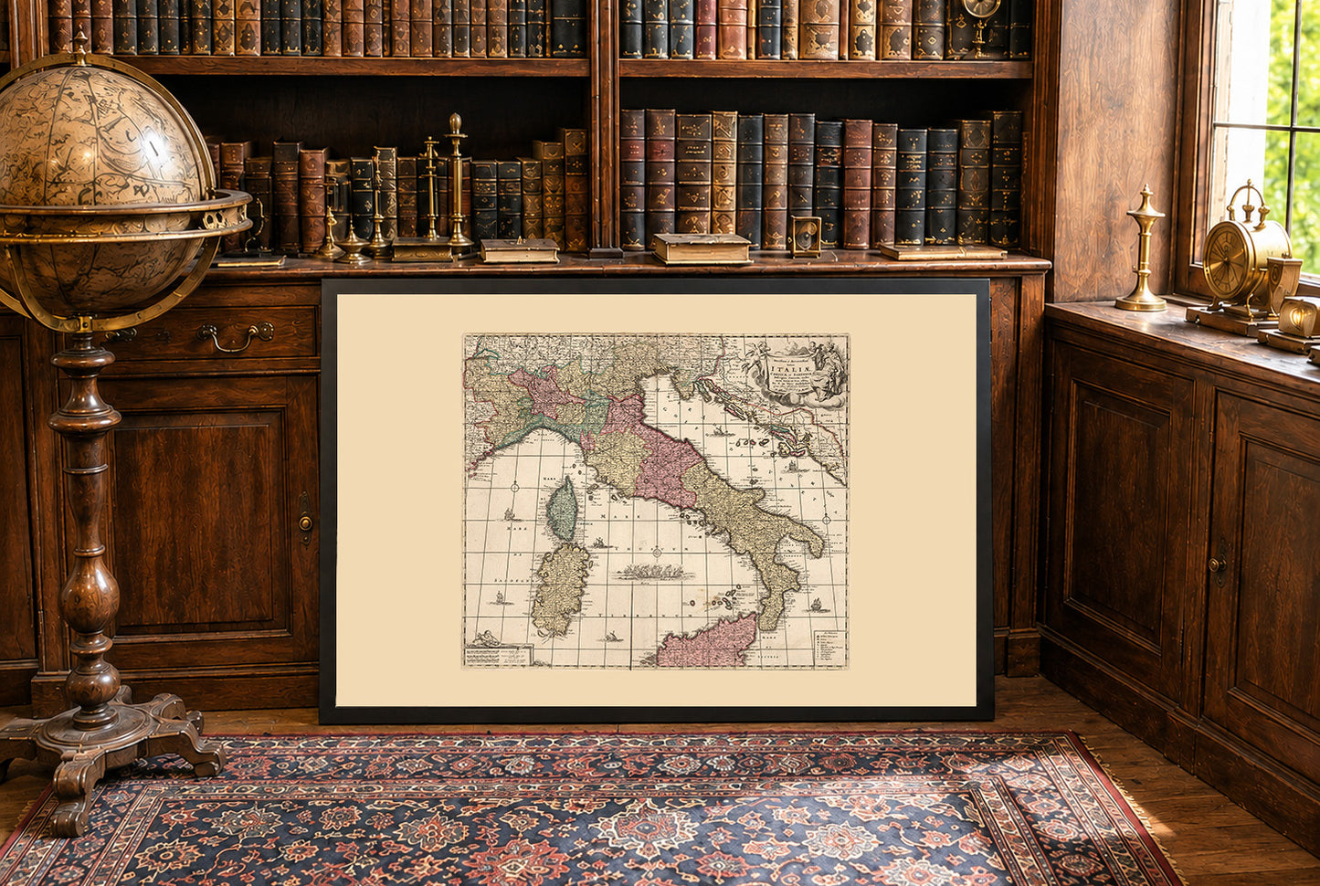 Península Italiana 1740 - Mapa de los estados italianos pre-unificación