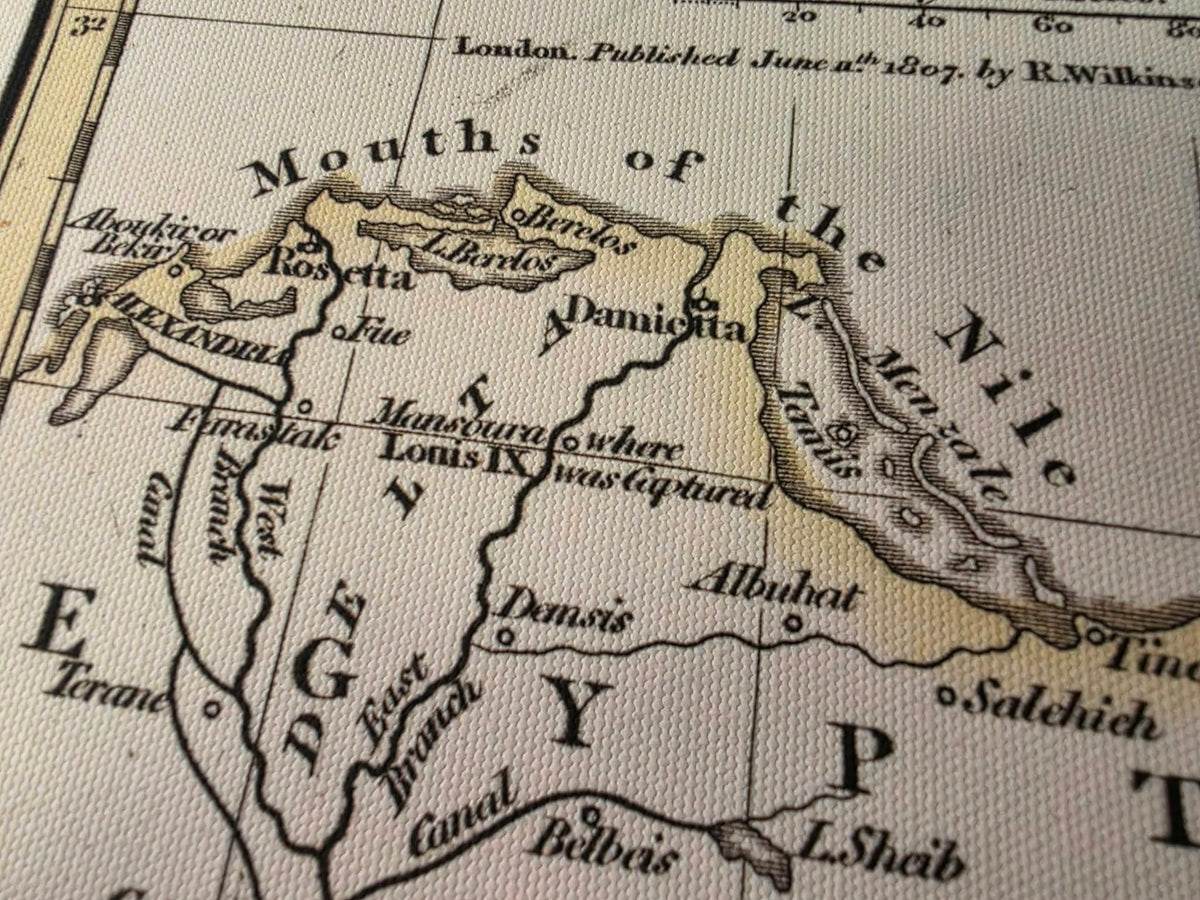 Reino de Jerusalén durante las Cruzadas - Póster de mapa histórico