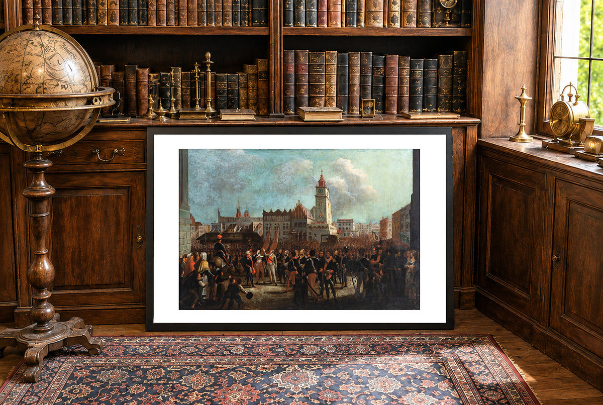 Przysięga Kościuszki na Rynku w Krakowie 1794 - Wojciech Kossak - Plakat