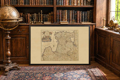 Livonia & Courland Map Poster (1696) - Vintage Estonia, Latvia & Baltic Historical Wall Art (Copy)