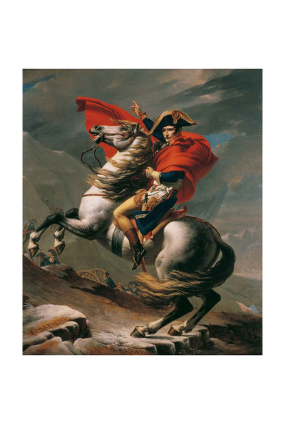 Napoleon Crossing the Alps Poster - Jacques-Louis David Historic Wall Art